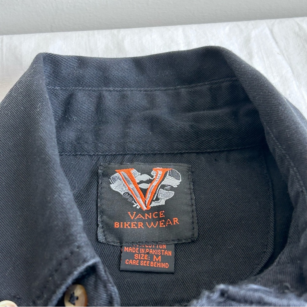 Vance Biker Wear Laconia 2015 Vest Button Down Shirt - Picture 8 of 13